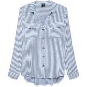 Vero Moda Pusero 'VMBUMPY' vaaleansininen / valkoinen