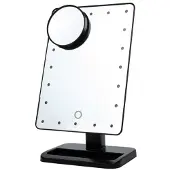 24hShop Meikkipeili, jossa on LED-valo ja 10-kertainen suurennuslasi