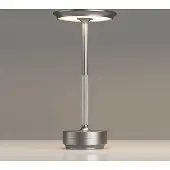 24hShop Pöytävalaisin/yövalo, jossa on kosketusohjaus ja USB-lataus - Hopea