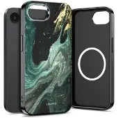 Tech-Protect iPhone 16e/17e Lamano MagSafe -kotelo - Verde-aura