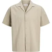 Jack & Jones Jjetyson Resort Shirt Ss Sn - Beige - XXL