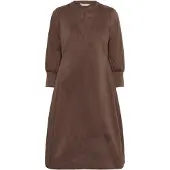 Culture Cuantoinett 3/4 Sleeve Dress - Brown - S