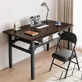 24hShop Taitettava työpöytä 100x60cm / tietokonepöytä / kirjoituspöytä / toimistopöytä