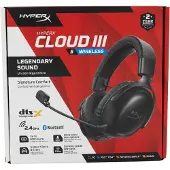 HyperX Cloud III S langattomat pelikuulokkeet, musta