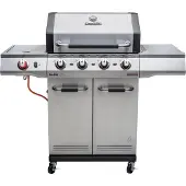 Char-Broil Advantage PRO S 4 -kaasugrilli 4 polttimella ja sivupolttimella - Hopea