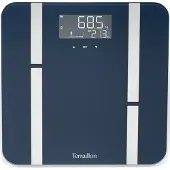 Terraillon X-LINE FIT Elektroninen henkilövaaka, 180 kg, Lasi, Kehon koostumus ja painoindeksi, Ladattava