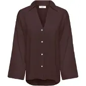 JDY Jdylaurel Life 7/8 Shirt Wvn - Brown - M