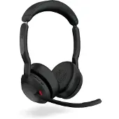 Jabra Evolve2 55 Stereo -headset, USB-A, UC, musta