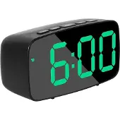 24hShop LED Her tyskello Arc vihreill numeroilla - Musta