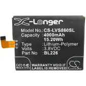 123accu Lenovo S860 akku 4000 mAh