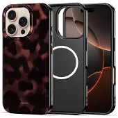 Tech-Protect Lamano MagSafe case for iPhone 16 Pro - black and red