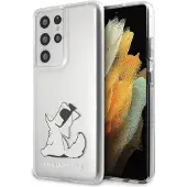 Karl Lagerfeld KLHCS21LCFNRC S21 Ultra G998 hardcase transparent Choupette Fun