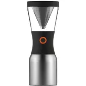 Asobu Cold Brew Insulated Portable Brewer 1 l musta/hopea