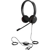 Jabra Evolve 20 SE, Stereo MS, USB C/A adapter, Leather (4999-823-369)