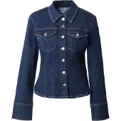 Calvin Klein Sculpt Trucker Shirt Ck Classic - Navy - XS