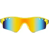 24.Se Peililliset urheilulasit - Keltainen/Rainbow