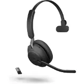 Jabra EVOLVE2 65, LINK380/390A MS MONO BLACK (26599-899-999)