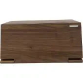 Continenta Leipälaatikko ja leikkuulauta 40 cm, ruskea, pähkinäpuu puu,
