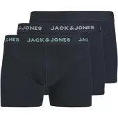 Jack & Jones Bokserishortsit 'JACCONOR' tummansininen / jade / valkoinen