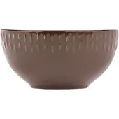 Aida Confetti Chocolate Skål M/Relief Porcelæn 1 Stk 14 Cm. - Brown - ONE SIZE