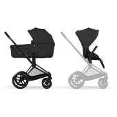 Cybex Priam yhdistelmävaunut Matt Black / Sepia Black