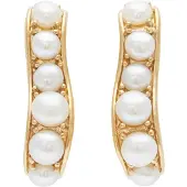 Missoma Pearl Wave Small Hoop -korvakorut