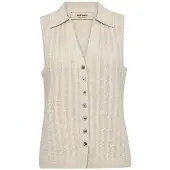 Mos Mosh Mmrinja Marisol Line Knit Top - Beige - XS