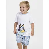 Bluey Pyjama, Sininen/Valkoinen, 104-110