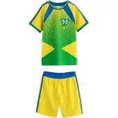 Next Yöpuku 'Football' laivastonsininen / keltainen / vaaleanvihreä / valkoinen