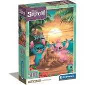 Clementoni Disney Stitch Puzzle - 500 kpl - Aikuisten palapelijuliste Mukana Disneyn palapelin hauskaa aikuisille Made in Italy 35547