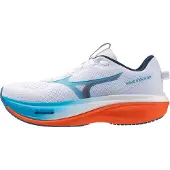 Mizuno Wave Rider 30 Shoes White Orange AW26, Size 41 - EUR