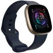 CaseOnline Sport Rannekoru Fitbit Sense 2 - Tsininen