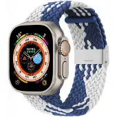 CaseOnline Punottu kellon renneke Apple Watch Ultra 2 (49mm) - Bluewhite