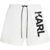 Karl Lagerfeld Uimashortsit musta / valkoinen