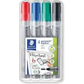 Staedtler 356 WP4, 4 kpl, Musta, Sininen, Vihreä, Punainen, Harmaa, Polypropeeni (PP), 2 mm