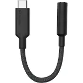 Alogic USB-C – 3.5mm -adapteri, Musta