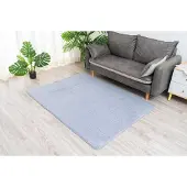 Strado Rabbit 3D plush soft like rabbit anti-slip carpet 120x170 Silver