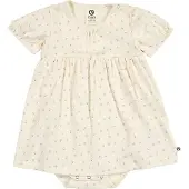 Müsli Spring Puff S/S Dress Body - Cream - 74