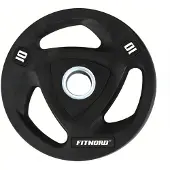 FitNord Levypaino 10 kg, Tri Grip Black