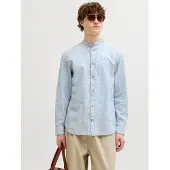 Jack & Jones Esummer Linen Blend Band Pitkähihainen Kauluspaita