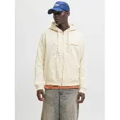 Jack & Jones Jornorrebro Emb Sweat Zip Hood Noos - Cream - L