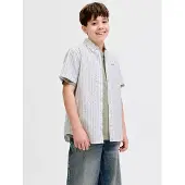 Jack & Jones Junior Paita 'JJDevin' pastellinvihreä / valkoinen