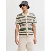 Jack & jones Jprbluhamilton Button Through Polo Ss - Multi/patterned - M