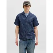Jack & jones Jprbluwinson Print Dobby S/S Shirt Ln - Brown - L