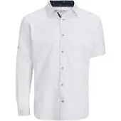 Jack & Jones Jjhenry Slub Detail Shirt Ls - White - M