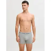 Jack & Jones Bokserishortsit 'JACBENNETT' meleerattu harmaa / petrooli / musta / valkoinen