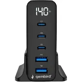 Gembird 5-port 140 W GaN USB fast charger
