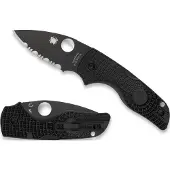 Spyderco Lil' Native Lockback Blk Serr