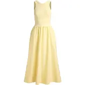 Ralph Lauren Ponte-Bodice Sleeveless Dress - Yellow - L