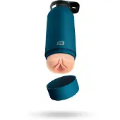 PDX - Fuck Flask Private Pleaser - tekovagina pullossa (sininen-nudenvärinen)